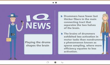 Playing the drums shapes the brain