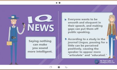 Saying nothing can make you sound more intelligent.