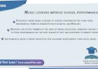 Music lessons improve school performance