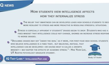 How students view intelligence affects how they internalize stress